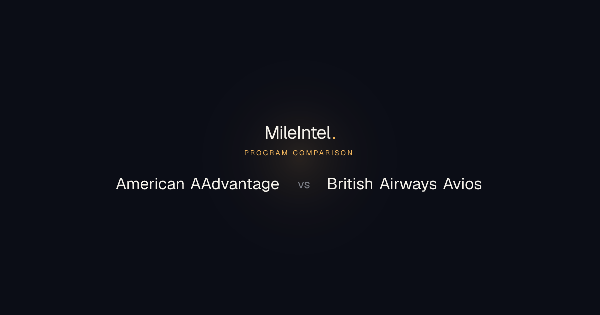 American AAdvantage vs British Airways Avios (2026): Same Alliance ...